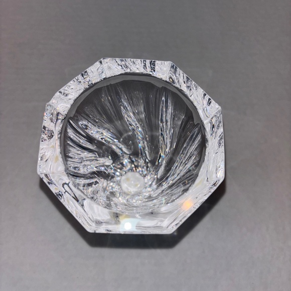 Vintage Orrefors (Sweden) Crystal Vase Residence Swirl Pattern 6" tall - Picture 2 of 4